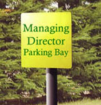 post mounted aluminium sign