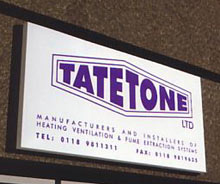 tray signs for facias