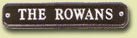 rectangular aluminium sign
