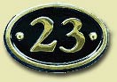 cast brass number