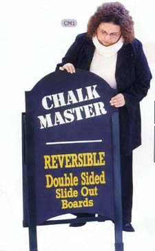 metal framed blackboard