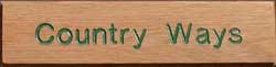 small wooden sign A