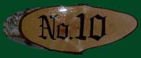 rustic wooden number