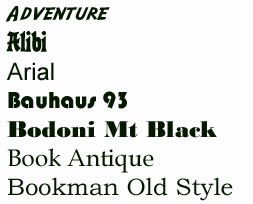 fonts for signs