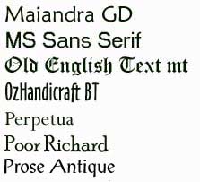 fonts for signs