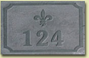 slate house numbers