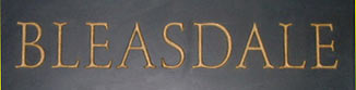 carved slate sign