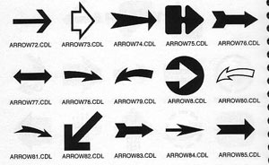arrow designs to be used on signs