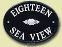 cast aluminium house sign