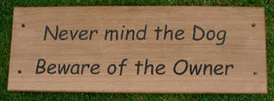 carved sign